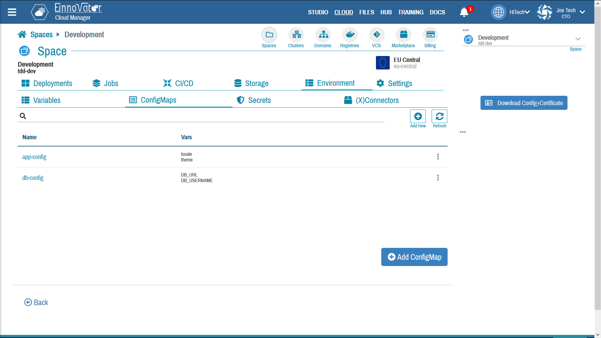 ConfigMap  List