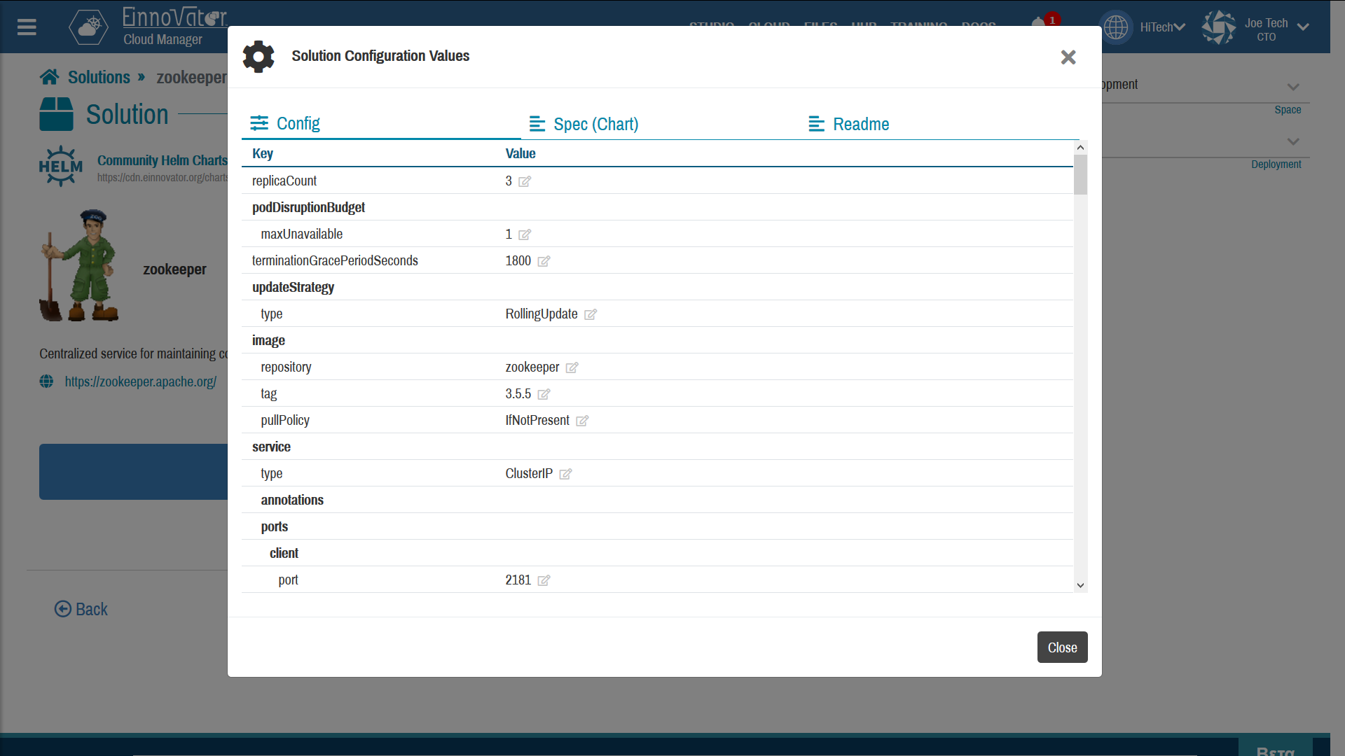 Chart Config